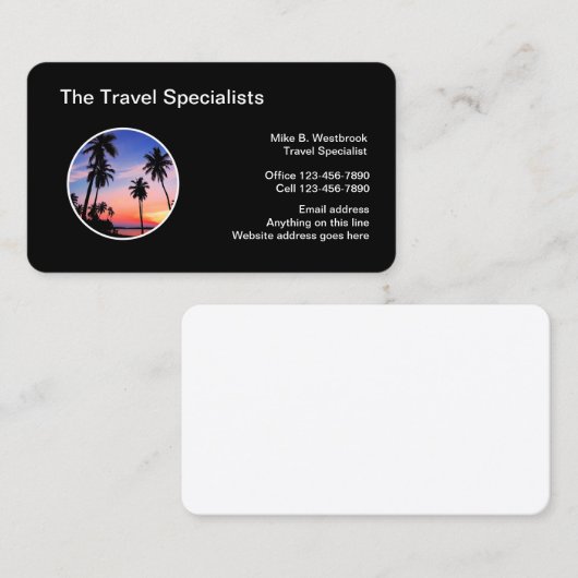 プロフェッショナル旅行専門家及びクラブ 名刺 (正面/裏面)