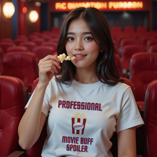 プロフェッショナル映画バフスポイラー – 映画愛好家 Tシャツ