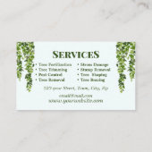 プロフェッショナル景観樹木サービス名刺 名刺 (裏面)