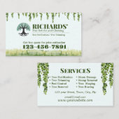 プロフェッショナル景観樹木サービス名刺 名刺 (正面/裏面)