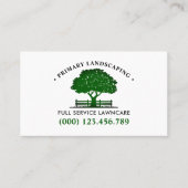 プロフェッショナル景観樹木及び芝生サ気にービス 名刺 (正面)