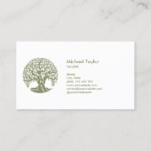 プロフェッショナル景観樹木工事業および芝生気に 名刺 (裏面)