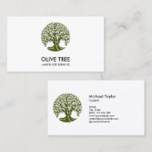 プロフェッショナル景観樹木工事業および芝生気に 名刺 (正面/裏面)