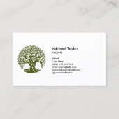 プロフェッショナル景観樹木工事業および芝生気に 名刺 (裏面)