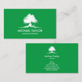 プロフェッショナル景観樹木工事業および芝生気に 名刺 (正面/裏面)