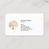 プロフェッショナル景観樹木工事業および芝生気に 名刺 (裏面)