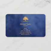 プロフェッショナル景観樹木工事業および芝生気に 名刺 (裏面)