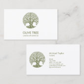 プロフェッショナル景観樹木工事業および芝生気に 名刺 (正面/裏面)