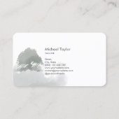 プロフェッショナル景観樹木工事業および芝生気に 名刺 (裏面)