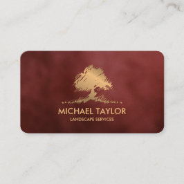 プロフェッショナル景観樹木工事業および芝生気に 名刺