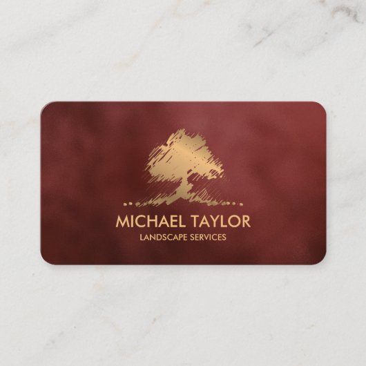 プロフェッショナル景観樹木工事業および芝生気に 名刺 (正面)