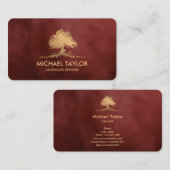 プロフェッショナル景観樹木工事業および芝生気に 名刺 (正面/裏面)