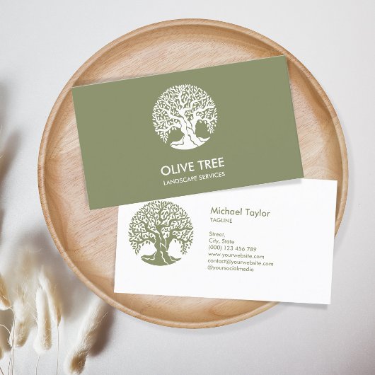 プロフェッショナル景観樹木工事業および芝生気に 名刺