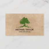 プロフェッショナル景観樹木工事業および芝生気に 名刺 (正面)