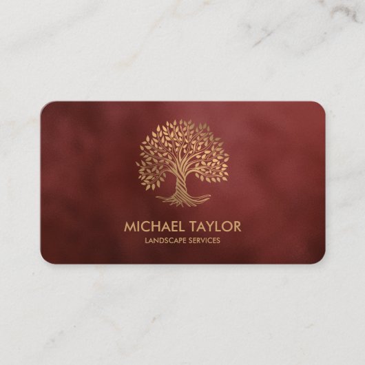 プロフェッショナル景観樹木工事業および芝生気に 名刺 (正面)