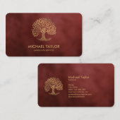 プロフェッショナル景観樹木工事業および芝生気に 名刺 (正面/裏面)