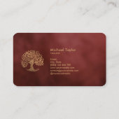 プロフェッショナル景観樹木工事業および芝生気に 名刺 (裏面)