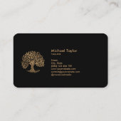 プロフェッショナル景観樹木工事業および芝生気に 名刺 (裏面)