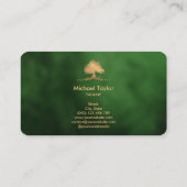 プロフェッショナル景観樹木工事業および芝生気に 名刺 (裏面)