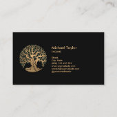 プロフェッショナル景観樹木工事業および芝生気に 名刺 (裏面)