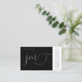 プロフェッショナル曲率グレースクリプトモノグラム 名刺 (スタンド正面)