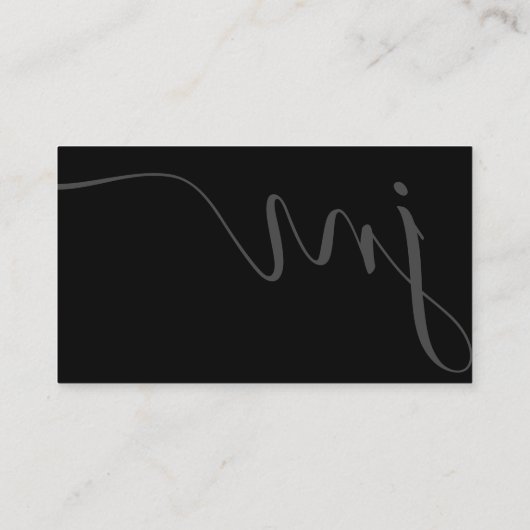 プロフェッショナル曲率グレースクリプトモノグラム 名刺 (裏面)