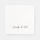 プロフェッショナル書の手書きミニマリスト スタンダードカクテルナプキン (正面)