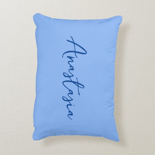 プロフェッショナル書名ピンクカスタムブルー アクセントクッション (裏面(縦))