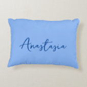 プロフェッショナル書名ピンクカスタムブルー アクセントクッション (裏面)