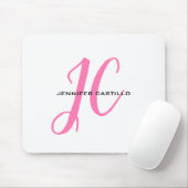プロフェッショナル書道スクリプトモノグラムガーリー マウスパッド (マウス)