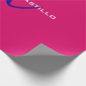 プロフェッショナル書道スクリプトモノグラムガーリー ラッピングペーパー (角)