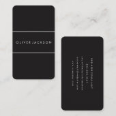 プロフェッショナル最小強調線 名刺 (正面/裏面)