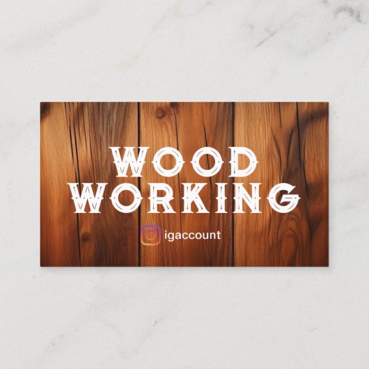 プロフェッショナル木工テンプレート 名刺 (裏面)