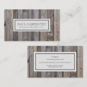 プロフェッショナル木工大工名刺 名刺 (正面/裏面)