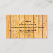 プロフェッショナル木工大工名刺 名刺 (裏面)