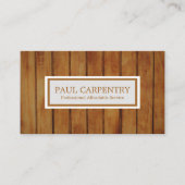 プロフェッショナル木工大工名刺 名刺 (正面)