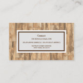 プロフェッショナル木工大工名刺 名刺 (裏面)