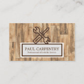 プロフェッショナル木工大工名刺 名刺 (正面)