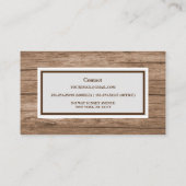 プロフェッショナル木工大工名刺 名刺 (裏面)