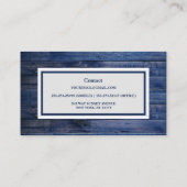 プロフェッショナル木工大工名刺 名刺 (裏面)