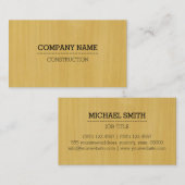 プロフェッショナル木目ルック#3 名刺 (正面/裏面)