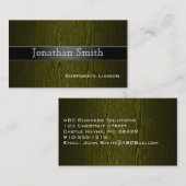 プロフェッショナル木目名刺 名刺 (正面/裏面)