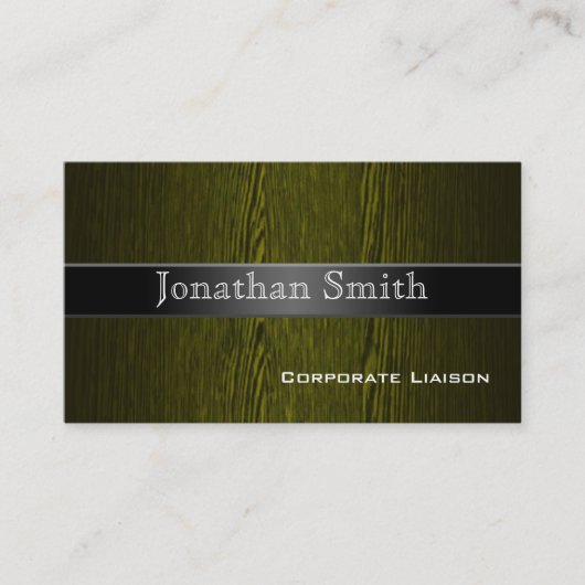 プロフェッショナル木目名刺 名刺 (正面)