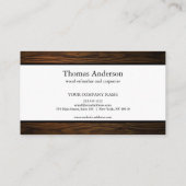 プロフェッショナル木目素朴大工 名刺 (裏面)