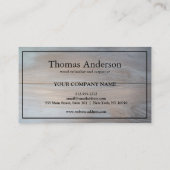 プロフェッショナル木目素朴大工 名刺 (裏面)