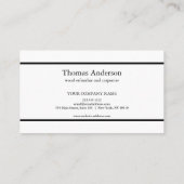 プロフェッショナル木目素朴大工 名刺 (裏面)