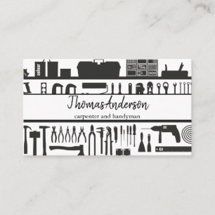 プロフェッショナル木目素朴大工 名刺