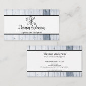 プロフェッショナル木目素朴大工 名刺 (正面/裏面)