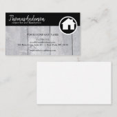 プロフェッショナル木目素朴大工 名刺 (正面/裏面)