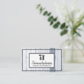 プロフェッショナル木目素朴大工 名刺 (スタンド正面)